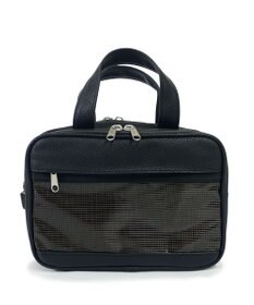 +RING 【プラスリング】【数量限定】メンズ向け  synthetic leather mini boston bag BLK SR403