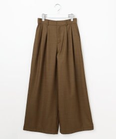 自由区 デニムライクツイルワイド パンツ