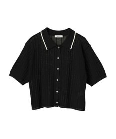 earth music&ecology ラインポロニットカーディガン