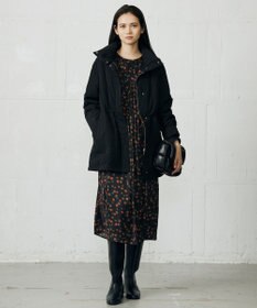 自由区 L 【17号サイズまで展開・カタログ掲載】マイクロタッサーダウンスタンドカラー コート