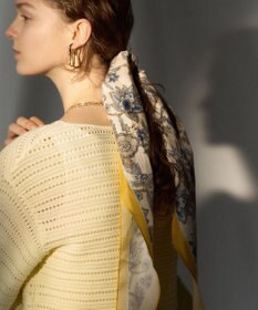 23区 【先行予約】Ericaキャラコ  ペイズリープリント スカーフ