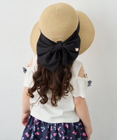 ANY KIDS 【UVカット】【日よけ付き】リボンブレードハット