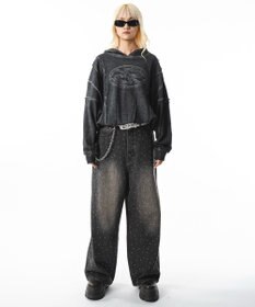 WEGO 【ユニセックス着用ITEM/MLサイズ展開】コールドダイスウィッチングプルパーカー