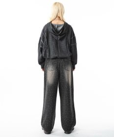 WEGO 【ユニセックス着用ITEM/MLサイズ展開】コールドダイスウィッチングプルパーカー