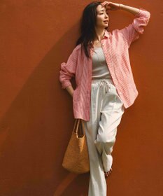 23区 L 【Oggi8月号掲載/洗える】LIBECO ベーシック シャツ