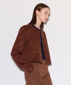 JOSEPH ライトダブルフェイス　ショート丈ジャケット