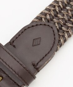 JOSEPH ABBOUD 【イタリア素材・ストレッチ・日本製】レザーメランジストレッチ ベルト