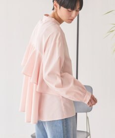 AMERICAN HOLIC イージーケアバックフリルバンドカラーシャツ