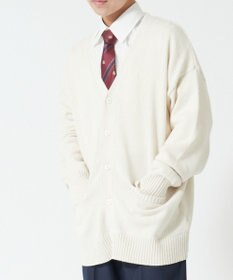 WEGO 【SCHOOL ITEM】メンズスクールニットカーディガン