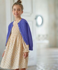 組曲 KIDS 【150-160cm】モノトーン花柄 ワンピース