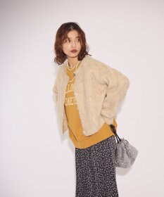 Green Parks 起毛シャギーカーディガン