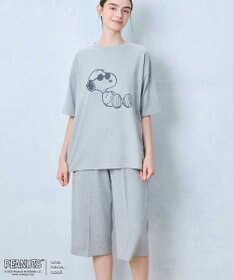 une nana cool 【綿混】やわらか天竺パジャマ PEANUTS × une nana cool