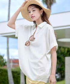 Tiaclasse 【洗える】 リネンミックススキッパーシャツ