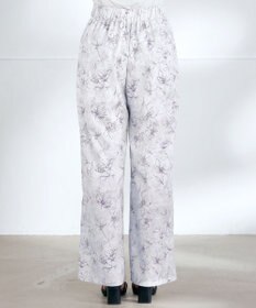Tiaclasse 【洗える】アソートプリントワイドパンツ