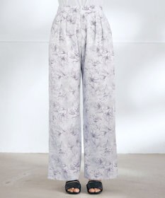 Tiaclasse 【洗える】アソートプリントワイドパンツ