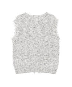 CRAFT STANDARD BOUTIQUE フリンジノースリーブニットプルオーバー