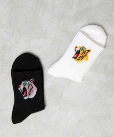 WEGO デザイン底パイルクルーソックス（14㎝）