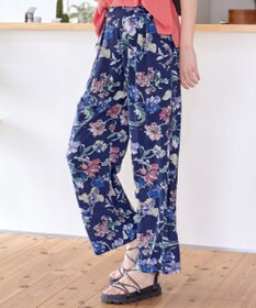 Tiaclasse 【洗える】アソートプリントワイドパンツ