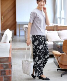 Tiaclasse 【洗える】アソートプリントワイドパンツ