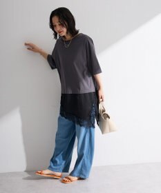 Green Parks レースドッキングＴシャツ