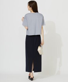 ANY SIS 【洗える】シアーチュールロゴ Tシャツ