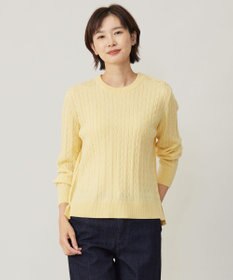 J.PRESS LADIES 【洗える】WOOL BLEND AIR クルーネック ニット