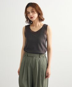 Green Parks ・ＳＵＧＡＲ　ＳＰＯＯＮ　シアー切替タンクトップⅡ