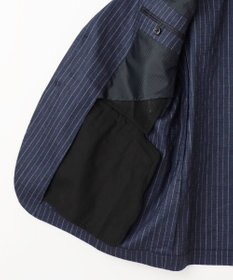 JOSEPH ABBOUD 【清涼/軽量/ストレッチ】ミックスリネンストライプジャケット