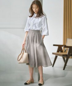 組曲 バイカラーバックストラップパンプス