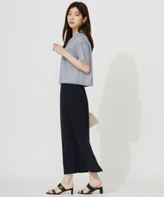 ANY SIS 【洗える】シアーチュールロゴ Tシャツ