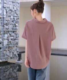 Tiaclasse 【洗える】 リネンミックススキッパーシャツ