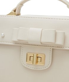 Maison de FLEUR EC限定フロントリボントップハンドルバッグ