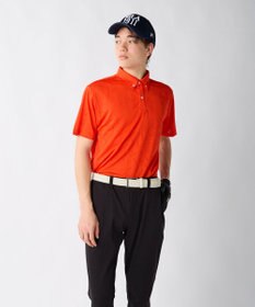 FILA GOLF／marie claire 【FILA GOLF】メッシュ加工ロゴ半袖ポロシャツ