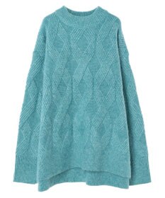 AMERICAN HOLIC Ｍｉｘヤーンモックネックケーブルニットプルオーバー