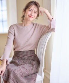 ANY SIS 【洗える】フレアースリーブ ニット