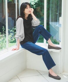 ANY 【洗濯機可】着映える袖ねじりトップス