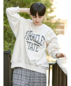 AMERICAN HOLIC ネップ裏毛ロゴスウェット