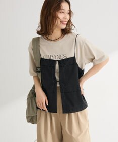 Green Parks 前後２ＷＡＹレース刺繍ビスチェ