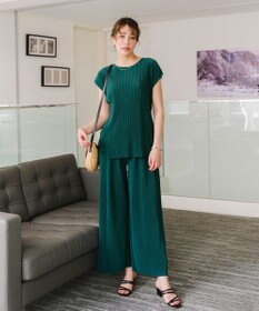 Tiaclasse 【2点セット・新色追加・洗える】クリスタルプリーツセットアップ