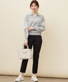 ANY SIS 【撥水機能】サテンストレッチビューティー パンツ