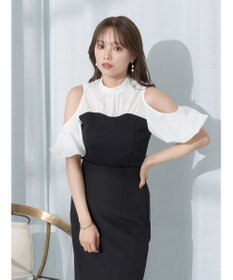 earth music&ecology オープンショルダードッキングプルオーバー