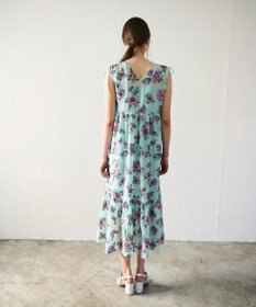 GRACE CONTINENTAL エスニックフラワー刺繍ワンピース