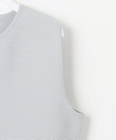 ANY SIS 【洗える】ペプラムニット ジレ