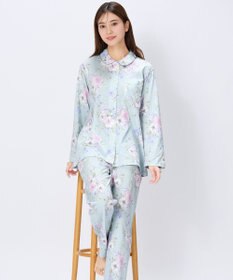 Wing パジャマ 長袖 長ズボン 綿100%(本体) 天竺素材 レディース EP7045 ウイング／ワコール