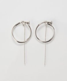 Phoebe 【金属アレルギー対応】2wayウェーブラインフープイヤリング　シルバー/ニッケルフリー