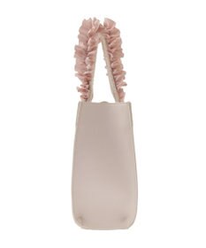 Maison de FLEUR LINTONツイードスクエアフリルトートバッグ