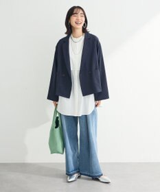 Green Parks イージーケア比翼フライヨークチュニック