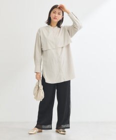 Green Parks イージーケア比翼フライヨークチュニック