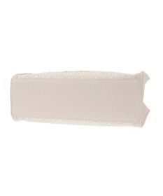 Maison de FLEUR LINTONツイードスクエアフリルトートバッグ