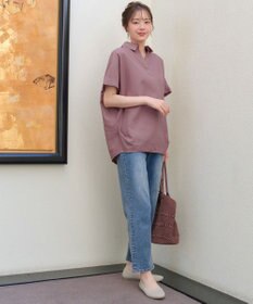 Tiaclasse 【洗える】 リネンミックススキッパーシャツ